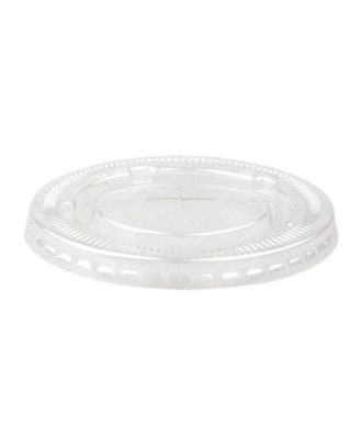 Leak-Proof Flat Cold Cup Lid Made from PET Plastic - 90mm